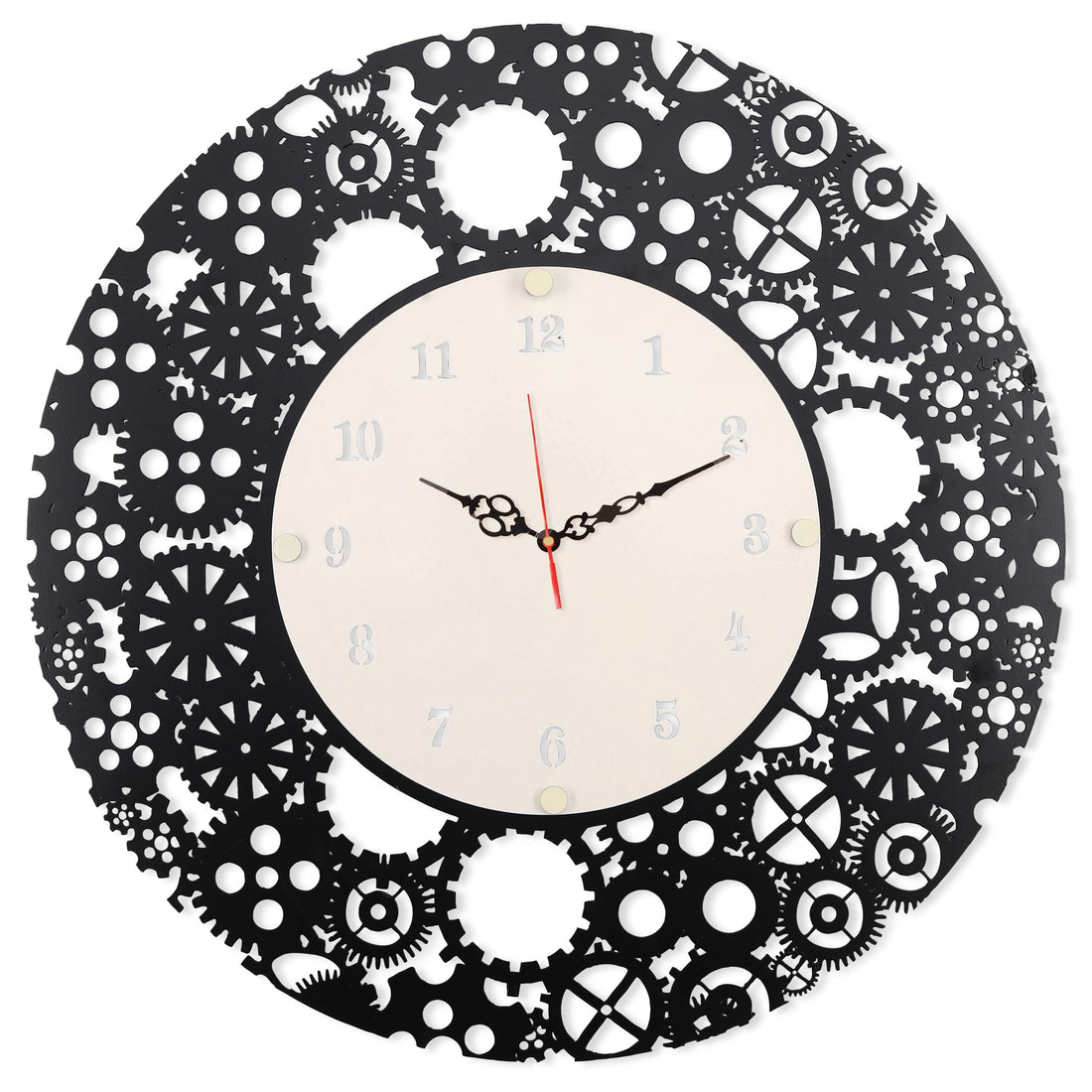 Black & White Allah Metal Wall Clock