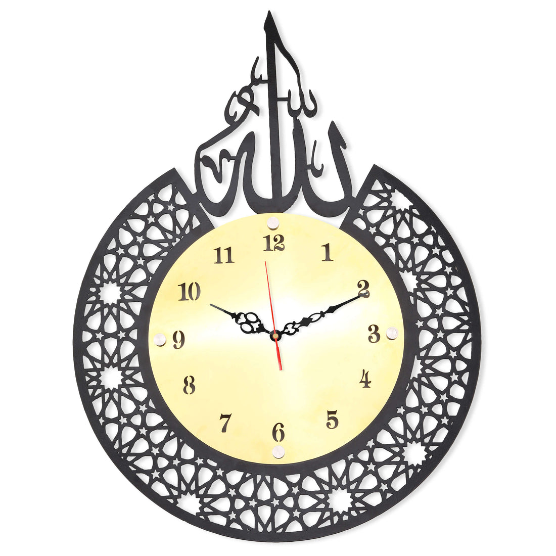 Black & Golden SS Wall Hanging Clock